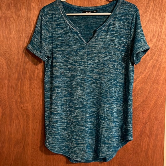 SS teal A.N.A. Light sweater. M. Silver stitching. Very pretty. Great condition - Picture 1 of 6